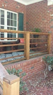 Photo of porch railing